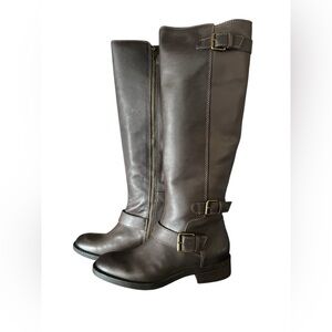 Enzo Angiolini boots, color Brown Leather Size 6 1/2